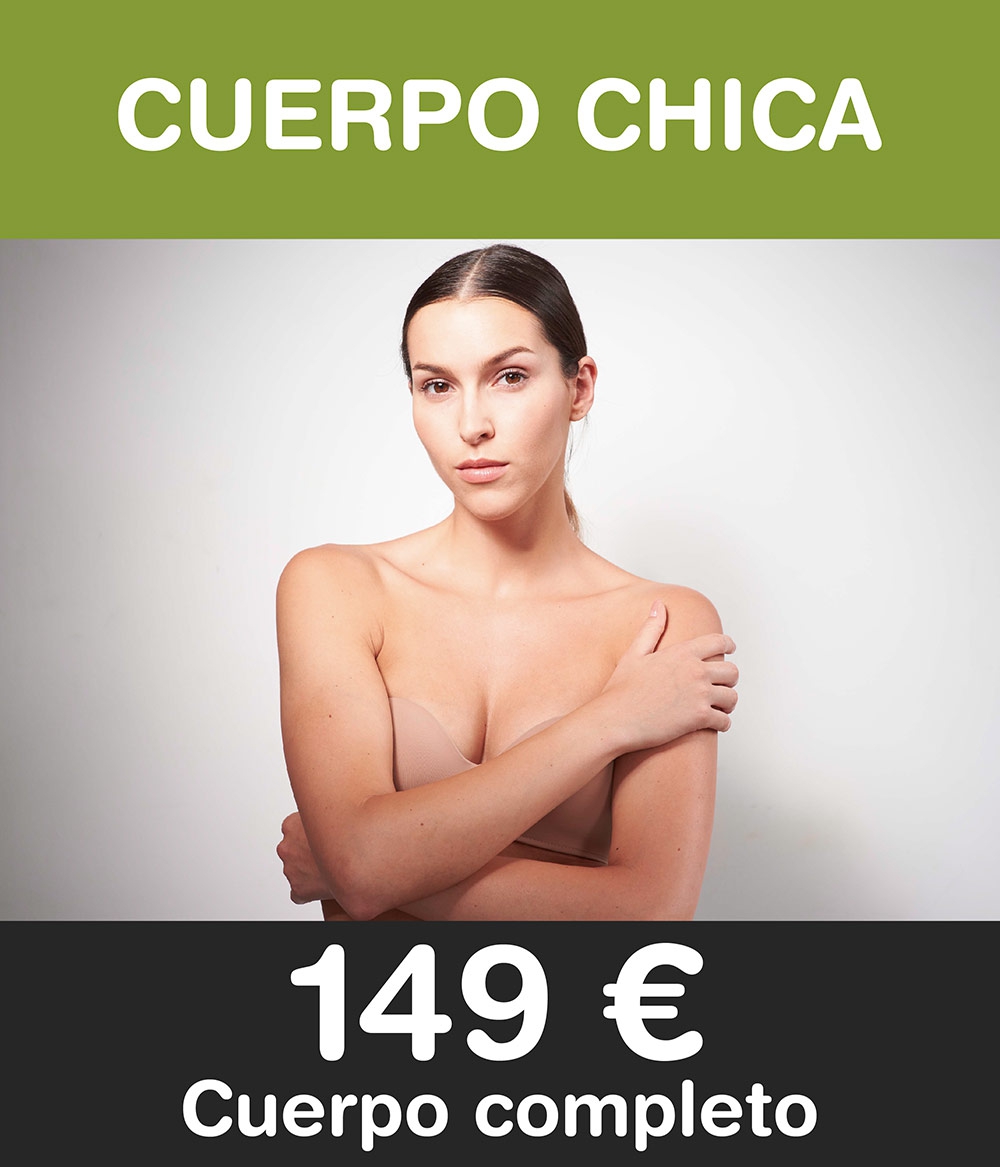 Cuerpo completo chica / hasta 10 zonas: 149 €