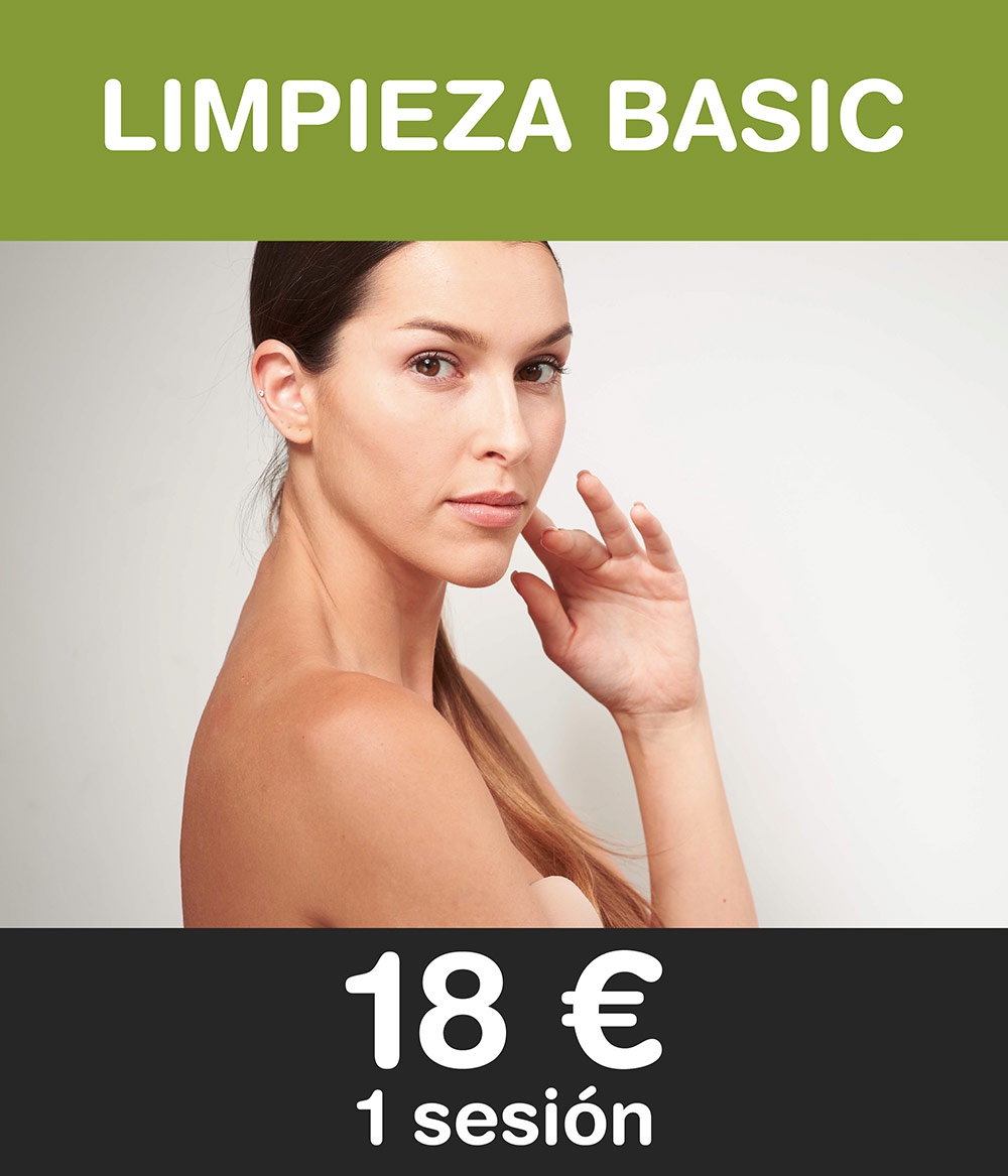 1 Limpieza Facial Basic: 18 €
