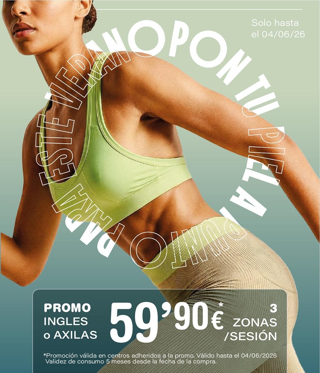 3 sesiones 59,90 € Ingles o Axilas